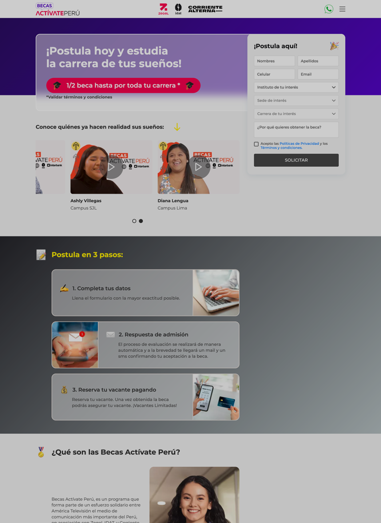 Becas Actívate Perú